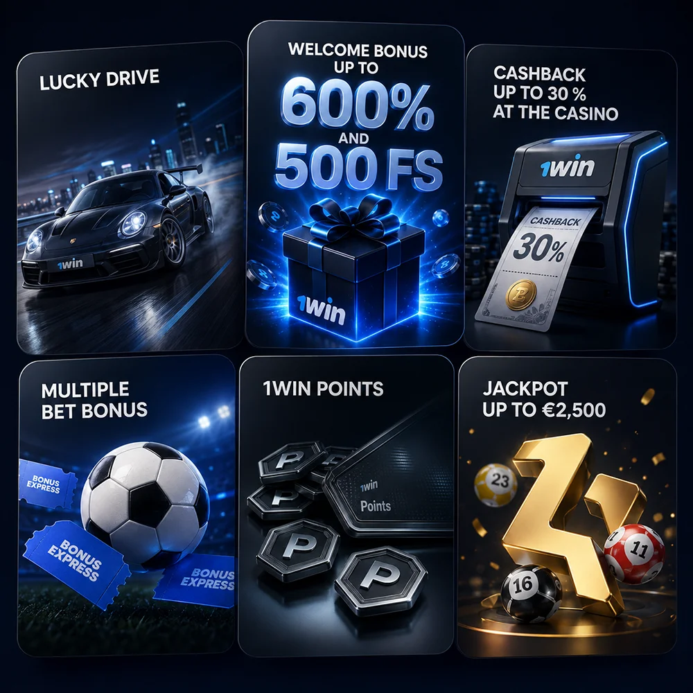 1win promotions for Indian users with cashback, free spins and sports bonuses
